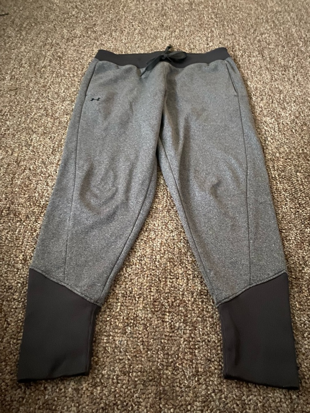 Under Armour Light Gray ColdGear Fleece Joggers